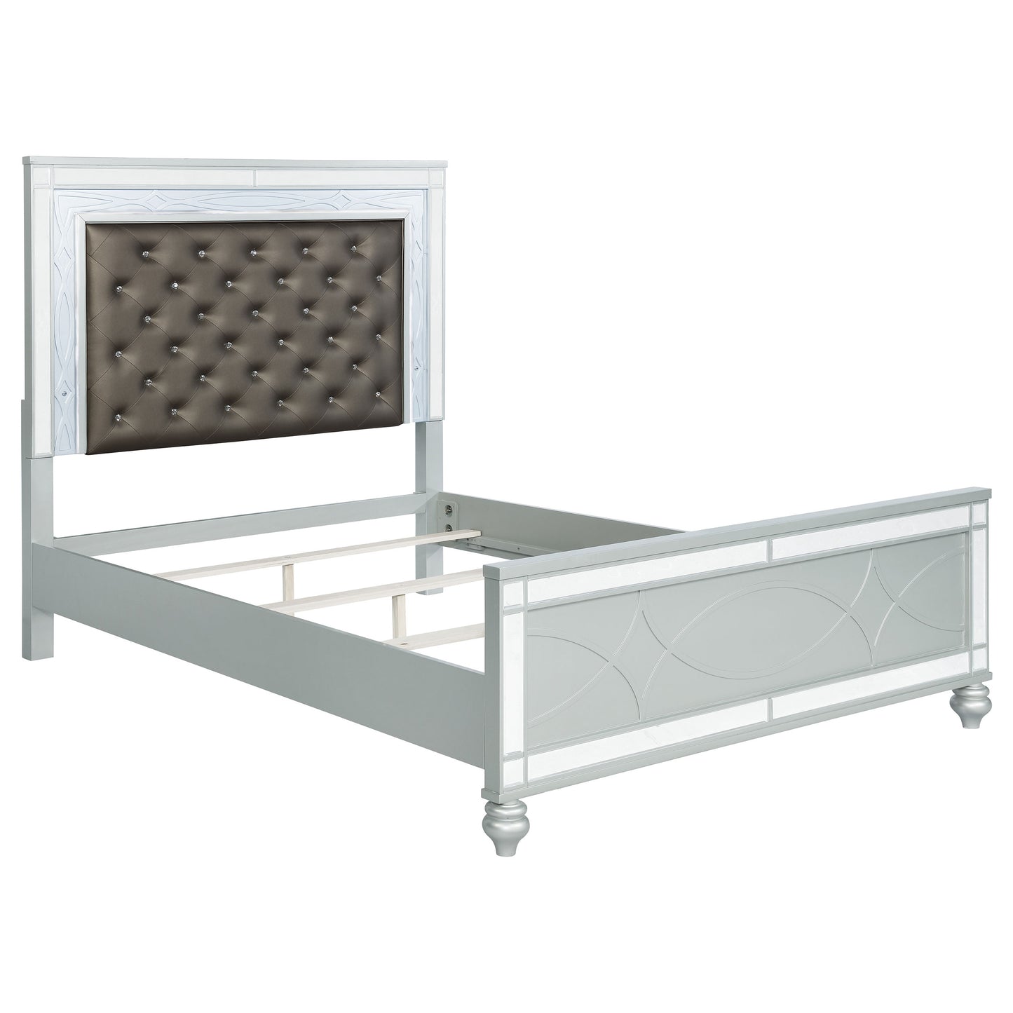 Gunnison 5-piece Queen Bedroom Set Silver Metallic - Discount Furniture Connection
