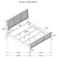 Arini Rattan Eastern King Panel Bed Black and Natural - Discount Furniture Connection