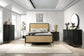 Arini Rattan Eastern King Panel Bed Black and Natural - Discount Furniture Connection