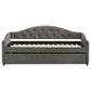 Sadie Upholstered Twin Daybed with Trundle Grey - Discount Furniture Connection