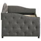 Sadie Upholstered Twin Daybed with Trundle Grey - Discount Furniture Connection