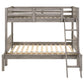 Ryder Wood Twin Over Full Bunk Bed Weathered Taupe