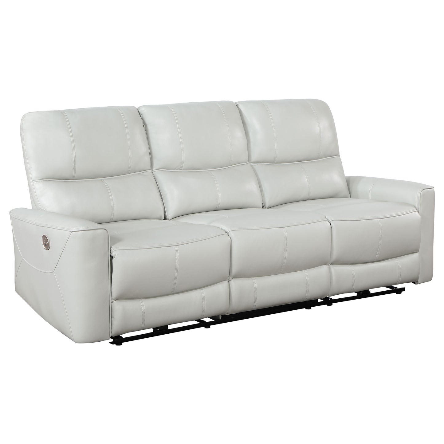 Greenfield Upholstered Power Reclining Sofa Dove Grey - Discount Furniture Connection