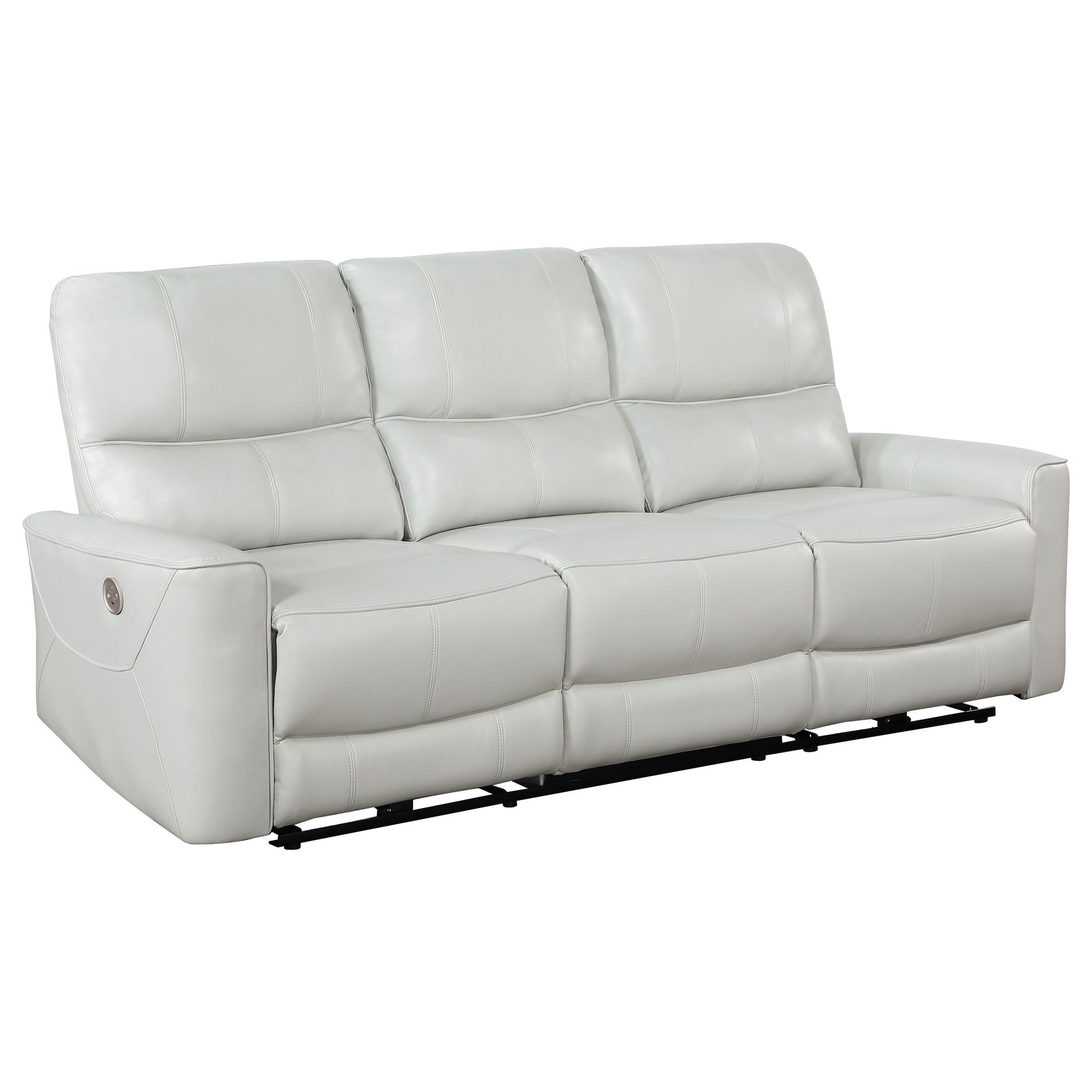Greenfield 2-piece Power Reclining Sofa Set Dove Grey - Discount Furniture Connection