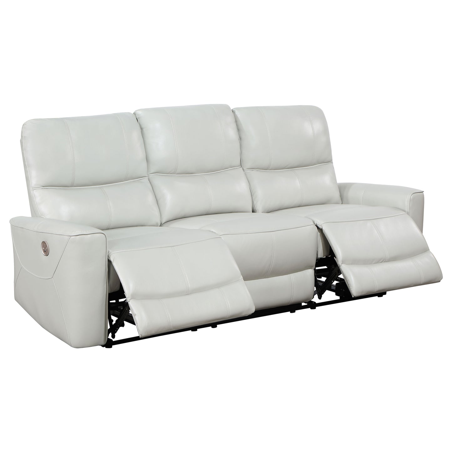 Greenfield 2-piece Power Reclining Sofa Set Dove Grey - Discount Furniture Connection