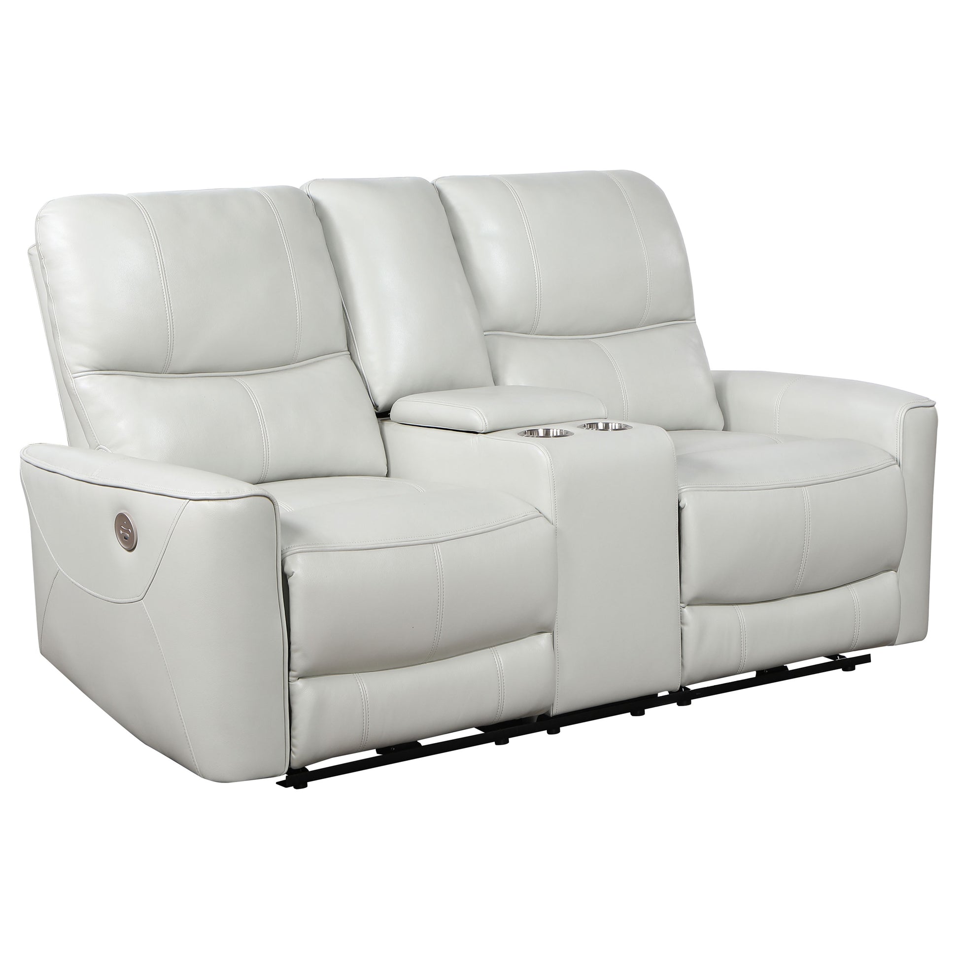 Greenfield 2-piece Power Reclining Sofa Set Dove Grey - Discount Furniture Connection