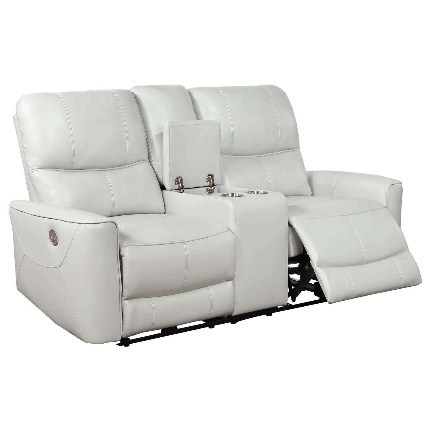 Greenfield 2-piece Power Reclining Sofa Set Dove Grey - Discount Furniture Connection