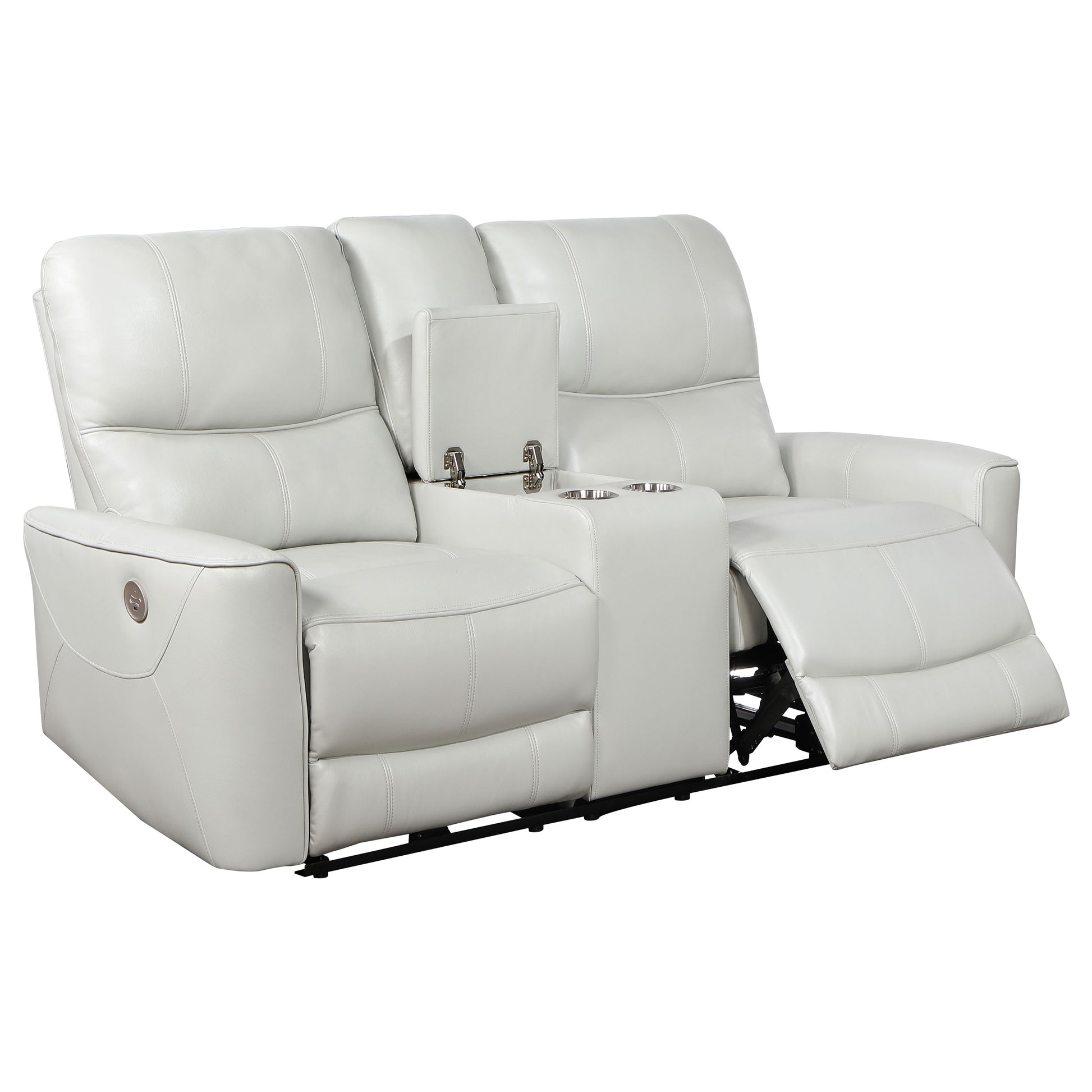 Greenfield 2-piece Power Reclining Sofa Set Dove Grey - Discount Furniture Connection