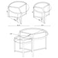 Delia 2-Piece Round Glass Top Nesting Coffee Table Chrome - Discount Furniture Connection