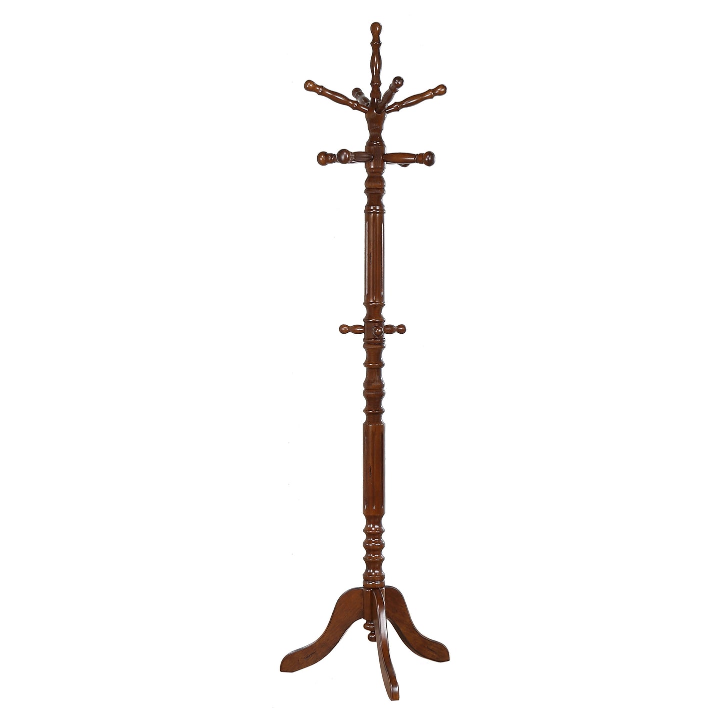 Achelle 11 Hook Freestanding Coat Rack Hat Hanger Tobacco - Discount Furniture Connection